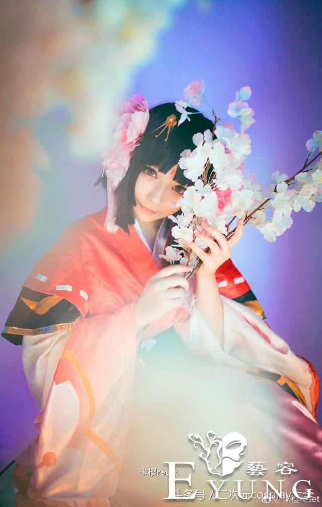 唯美古风樱花妖cos，阴阳师清艳脱俗的清秀美人！-5.jpg
