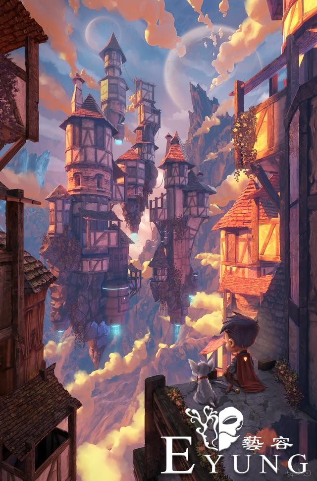 一组非常震撼的场景插画作品欣赏！构图精巧画技十分强悍-5.jpg