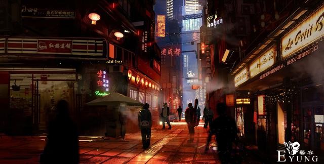 来自国内插画师的一组非常壮观的科幻场景插画！很有想象力的作品-12.jpg