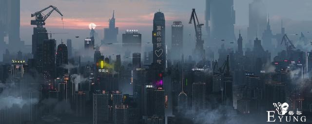 来自国内插画师的一组非常壮观的科幻场景插画！很有想象力的作品-18.jpg
