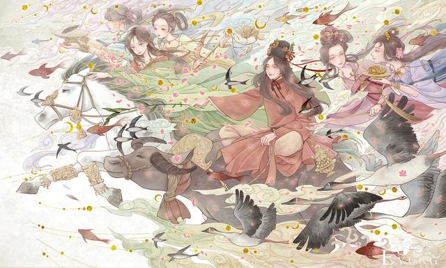 一组非常唯美的古风人物插画欣赏！人物造型漂亮画面让人赏心悦目-8.jpg