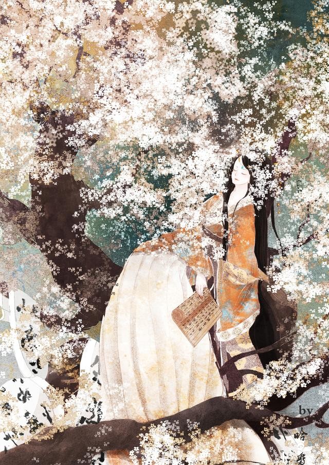 一组非常唯美的古风人物插画欣赏！人物造型漂亮画面让人赏心悦目-14.jpg