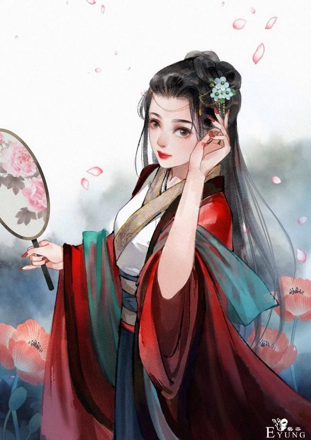 一组非常唯美的古风人物插画欣赏！人物造型漂亮画面让人赏心悦目-20.jpg