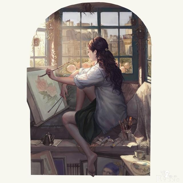 一组造型相当漂亮的韩国人物插画欣赏！画技非常扎实的作品！-7.jpg