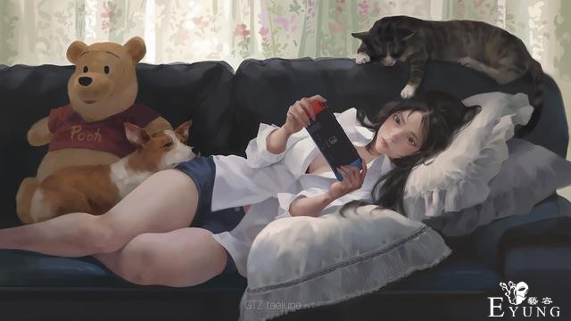 一组造型相当漂亮的韩国人物插画欣赏！画技非常扎实的作品！-9.jpg