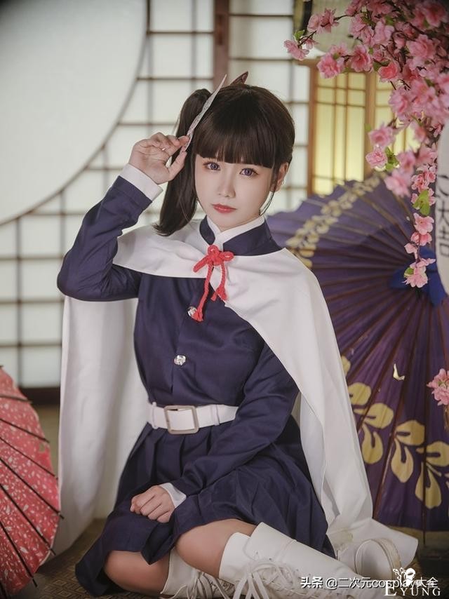 《鬼灭之刃》栗花落香奈乎cos，甜美可爱，一下子就被萌化了-8.jpg