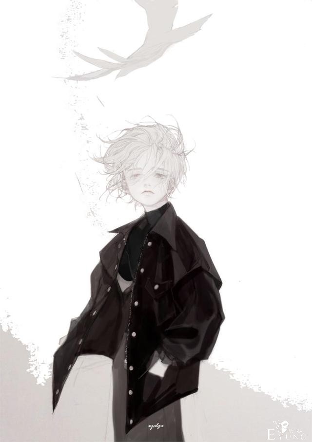 来自日本插画师的一组画风非常个性的人物插画作品！有种独特美感-9.jpg