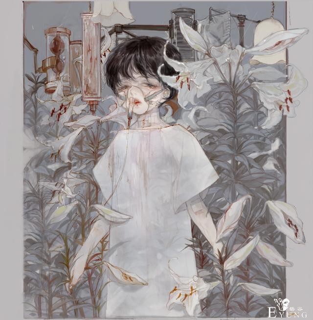 来自日本插画师的一组画风非常个性的人物插画作品！有种独特美感-14.jpg