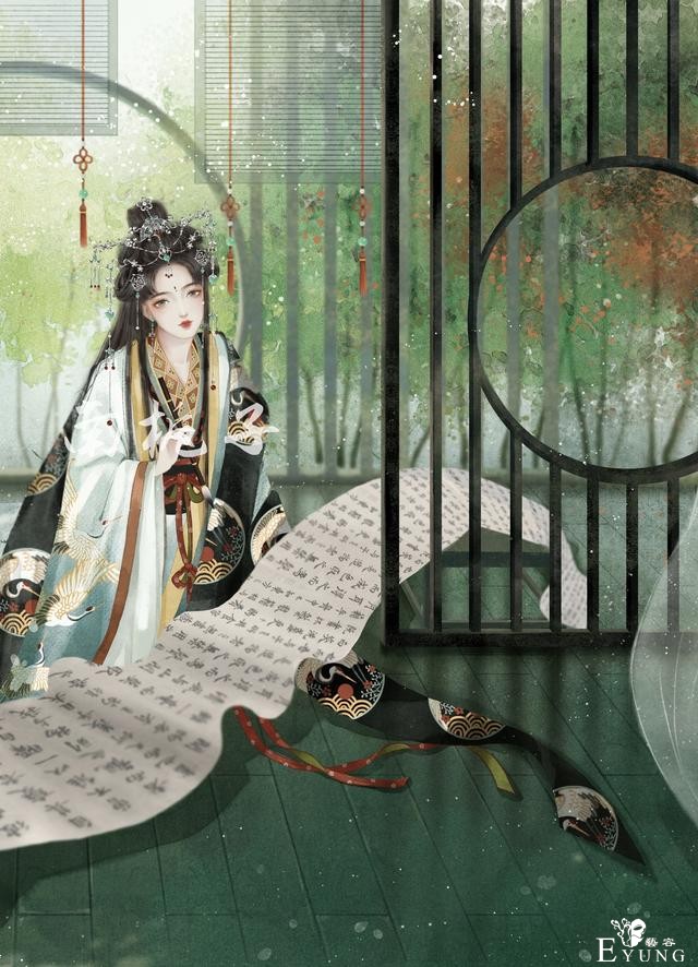 一组非常不错的古风人物插画作品欣赏！造型漂亮画面相当唯美-2.jpg