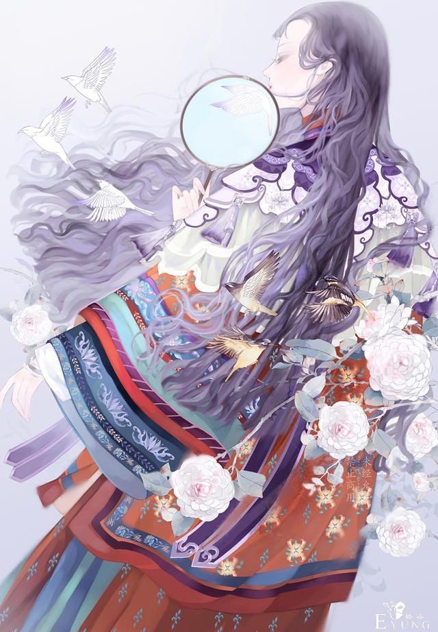 一组非常不错的古风人物插画作品欣赏！造型漂亮画面相当唯美-10.jpg