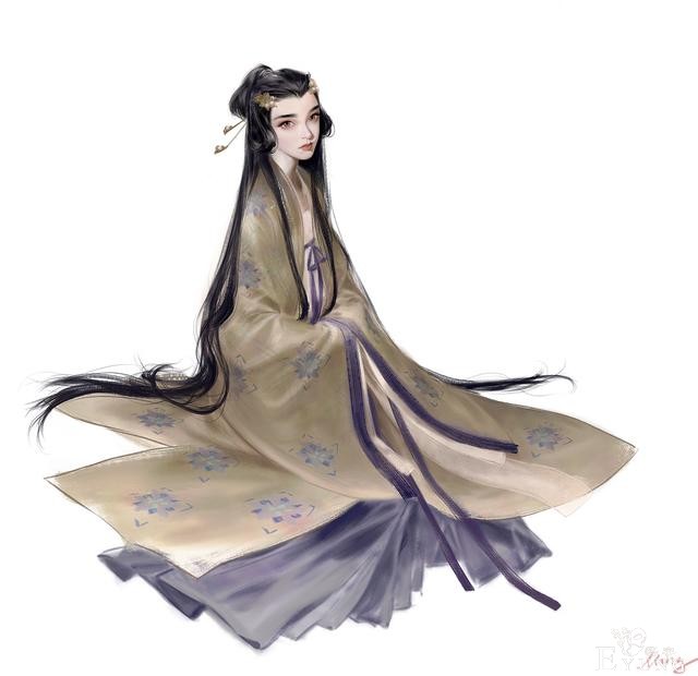 一组非常不错的古风人物插画作品欣赏！造型漂亮画面相当唯美-13.jpg