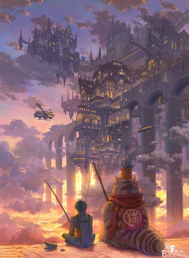 一组高质量的场景插画欣赏！画风细腻十分冲击视觉的大作-1.jpg