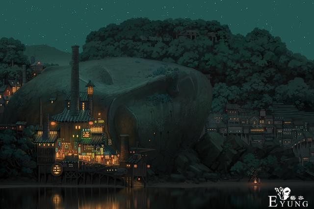 一组高质量的场景插画欣赏！画风细腻十分冲击视觉的大作-16.jpg