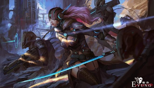 国人插画师chen HG的插画同人作品欣赏！造型相当不错哦！-6.jpg