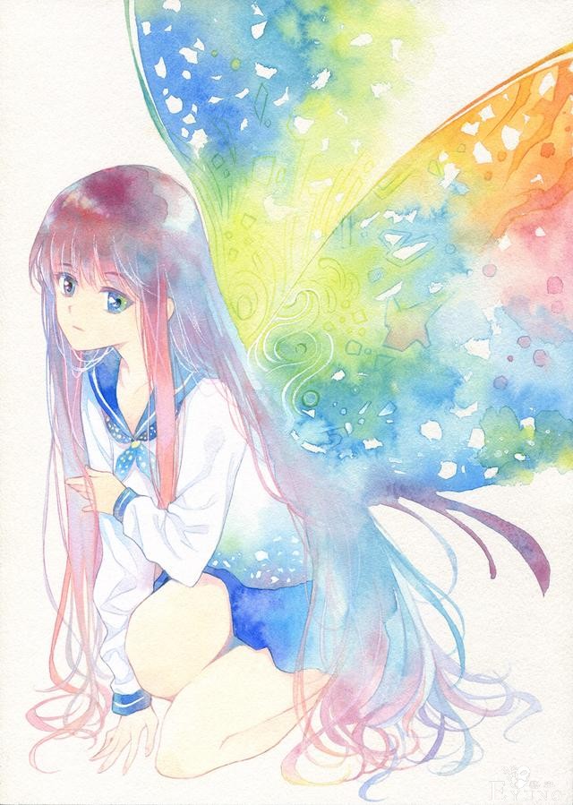 一组唯美的纯手绘水彩同人插画！这年头坚持纯手绘的画师不多了！-6.jpg