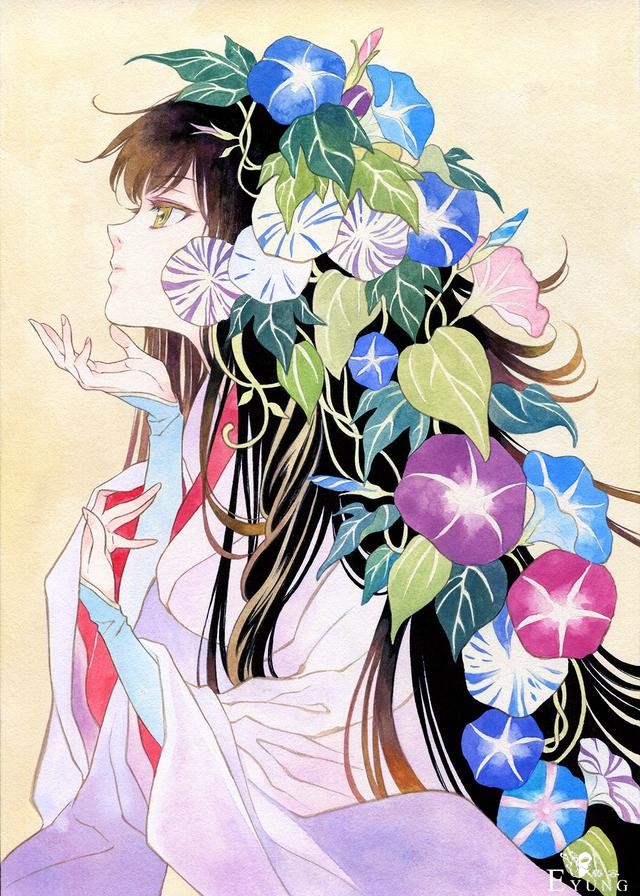 一组唯美的纯手绘水彩同人插画！这年头坚持纯手绘的画师不多了！-21.jpg