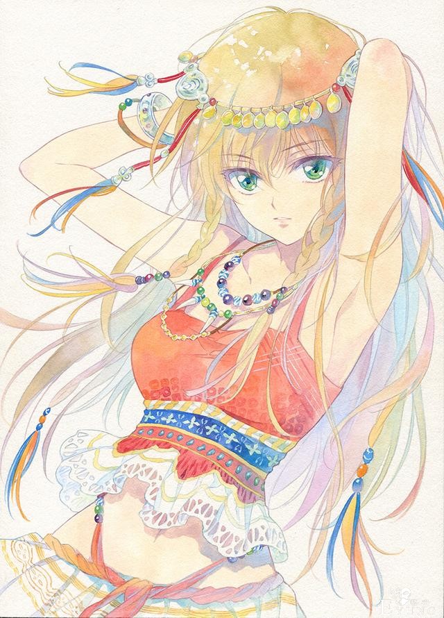 一组唯美的纯手绘水彩同人插画！这年头坚持纯手绘的画师不多了！-23.jpg
