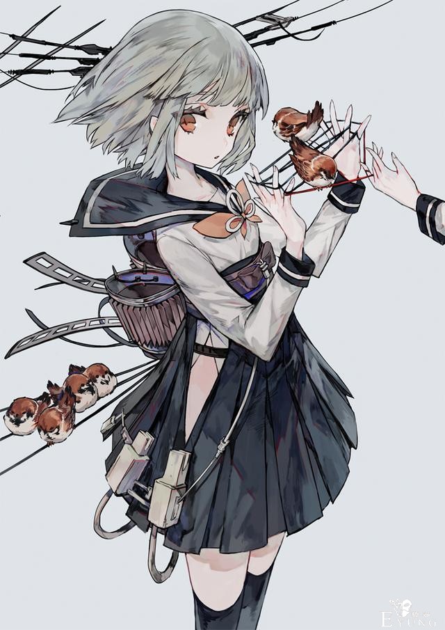 日本插画师的一组画风相当帅气的插画！造型唯美画面颇有些复古风-3.jpg