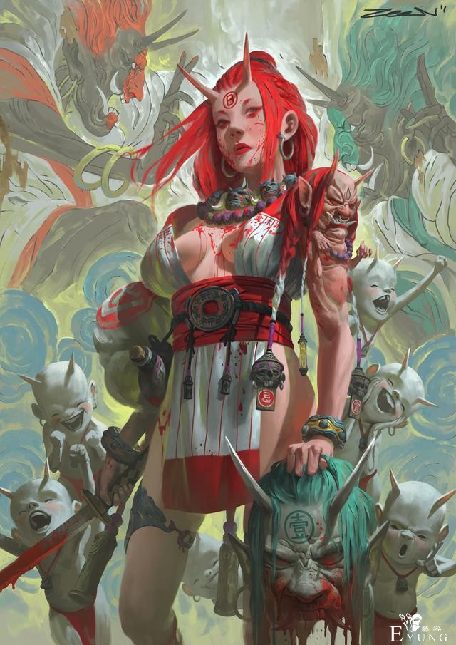 好奇特的画风！马来西亚画师的插画风格透出一种奇怪诡异的感觉-4.jpg
