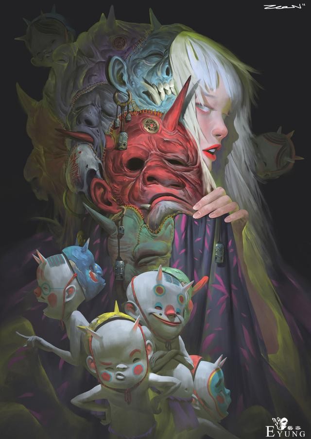 好奇特的画风！马来西亚画师的插画风格透出一种奇怪诡异的感觉-8.jpg