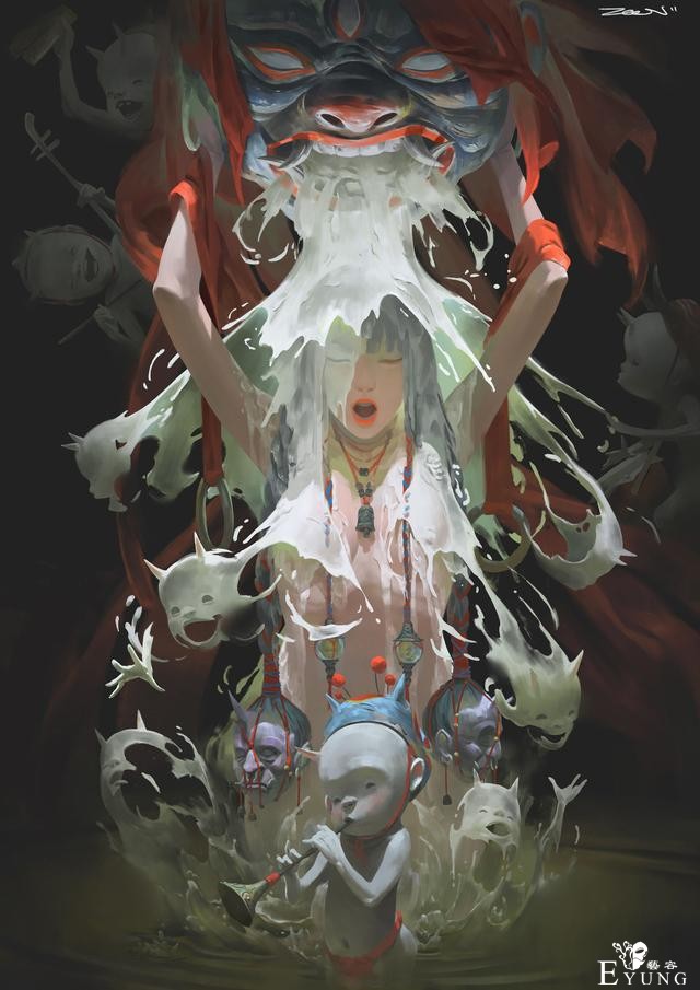 好奇特的画风！马来西亚画师的插画风格透出一种奇怪诡异的感觉-10.jpg