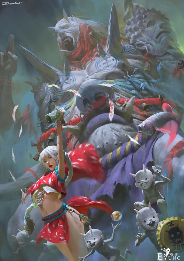 好奇特的画风！马来西亚画师的插画风格透出一种奇怪诡异的感觉-11.jpg