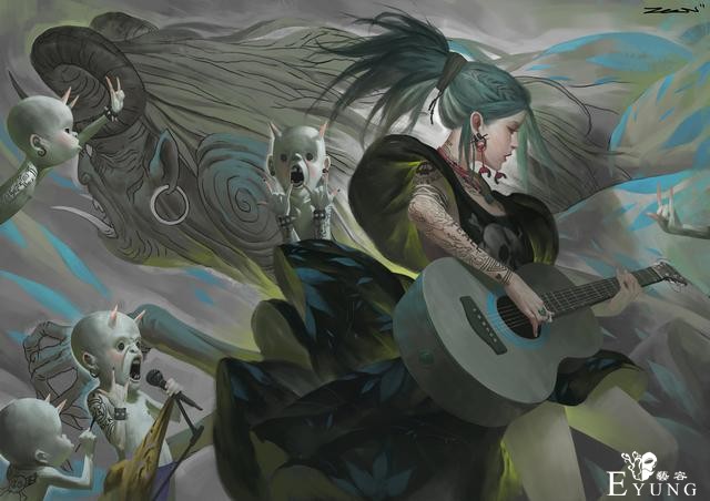 好奇特的画风！马来西亚画师的插画风格透出一种奇怪诡异的感觉-13.jpg