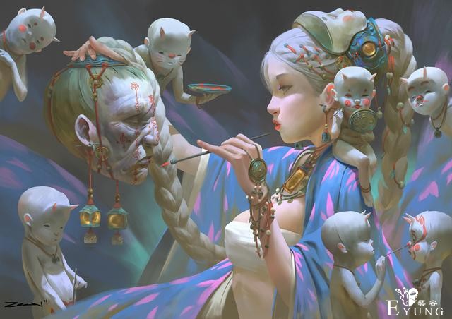 好奇特的画风！马来西亚画师的插画风格透出一种奇怪诡异的感觉-16.jpg