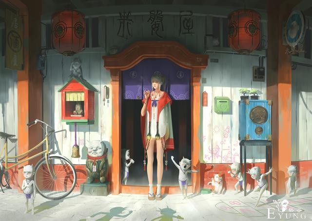 好奇特的画风！马来西亚画师的插画风格透出一种奇怪诡异的感觉-14.jpg