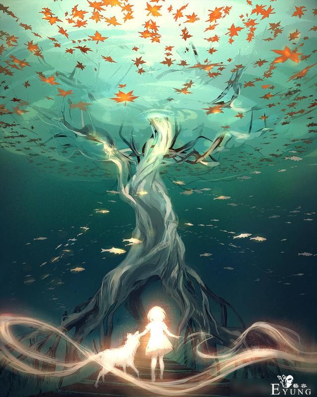 美籍画师yuumei极致唯美的插画作品！画面很有意境张张都是艺术品-9.jpg