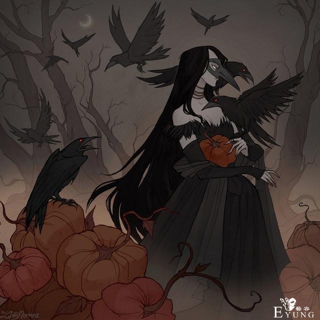 俄罗斯插画师的一组颇具个性的插画作品！充满了浓浓的哥特风格-1.jpg