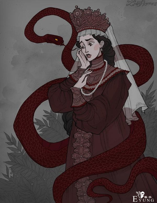 俄罗斯插画师的一组颇具个性的插画作品！充满了浓浓的哥特风格-17.jpg