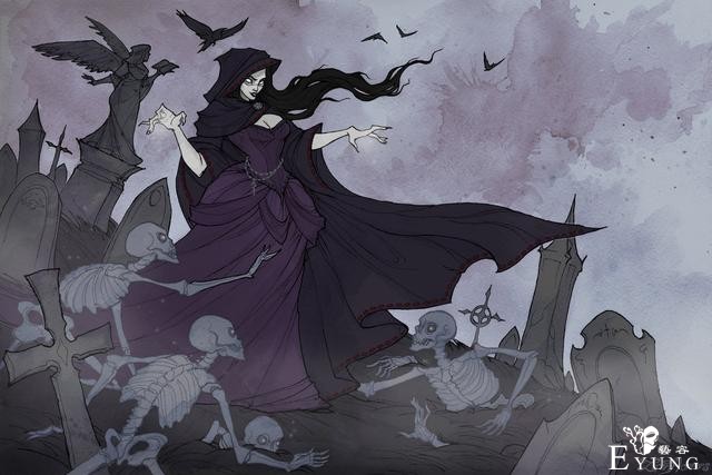 俄罗斯插画师的一组颇具个性的插画作品！充满了浓浓的哥特风格-20.jpg
