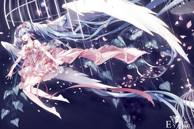 日本插画师豆之素的一组漂亮同人插画欣赏！这个画师是个初音粉哦-14.jpg