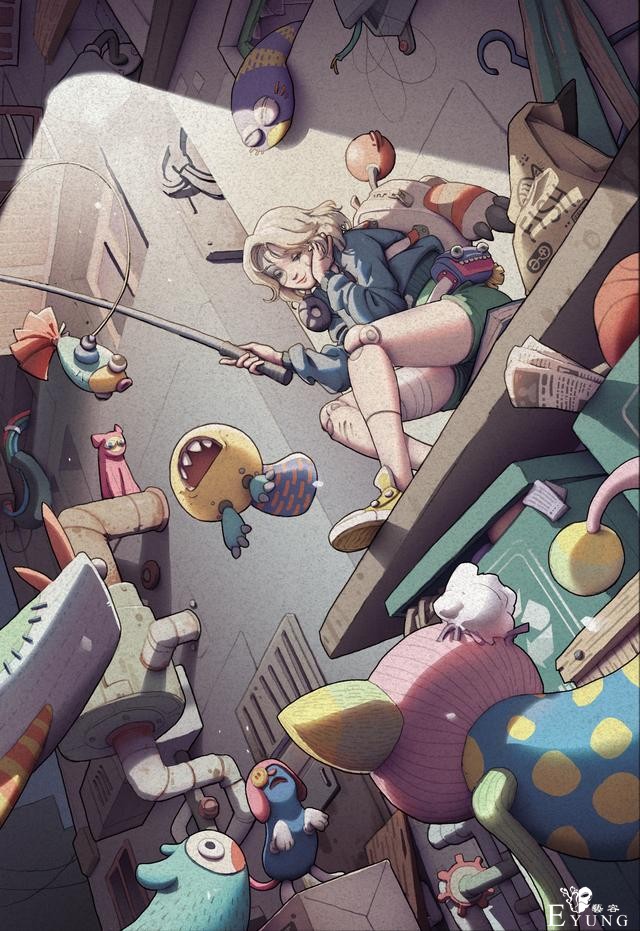 一组国人画师漂亮人物插画作品欣赏！有好多人气动漫的同人作品哦-6.jpg
