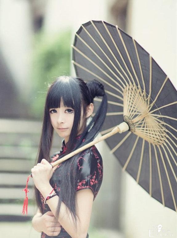 青春美少女 二次元 中国古风 cosplay 可爱旗袍双马尾小萝莉2-1.jpg