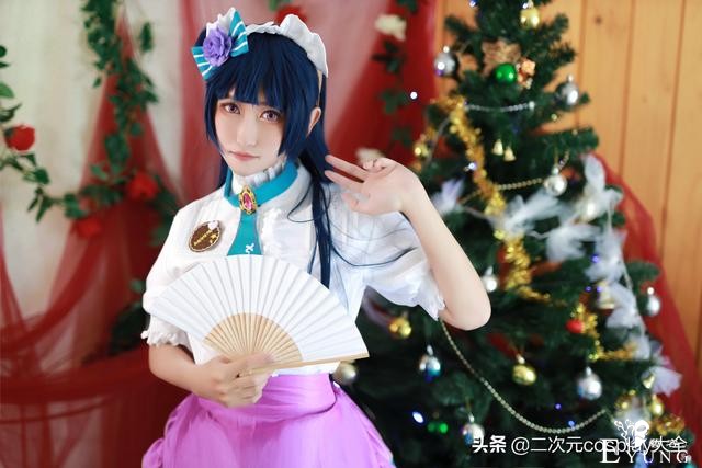 伪娘小哥哥cos津岛善子，清秀靓丽，情人节未觉醒女仆-12.jpg