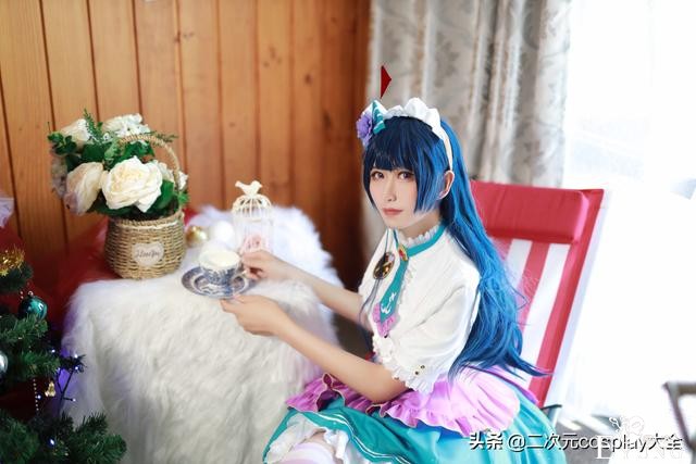 伪娘小哥哥cos津岛善子，清秀靓丽，情人节未觉醒女仆-17.jpg