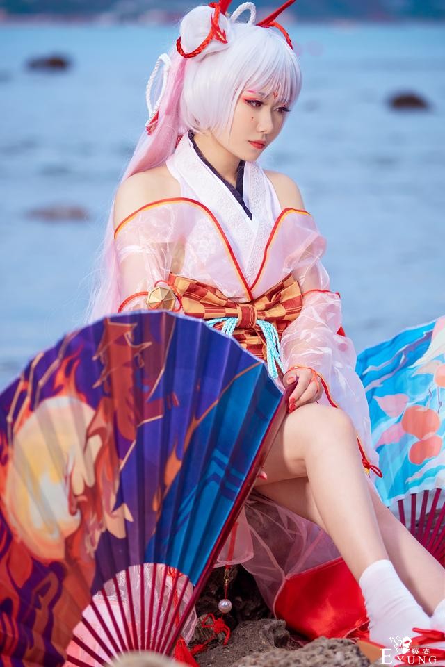 三组漂亮COSER扮演的游戏《阴阳师》角色“不知火”！颜值很高-8.jpg