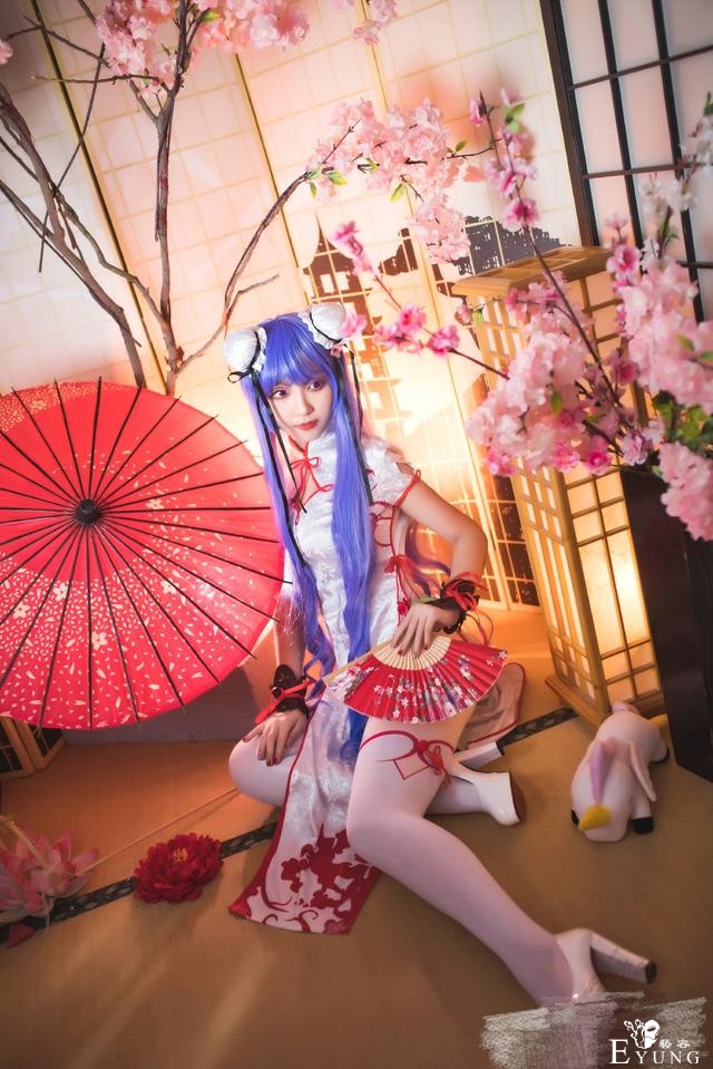 三组国人妹子COS的《碧蓝航线》角色独角兽！都是可爱的旗袍装哦-2.jpg