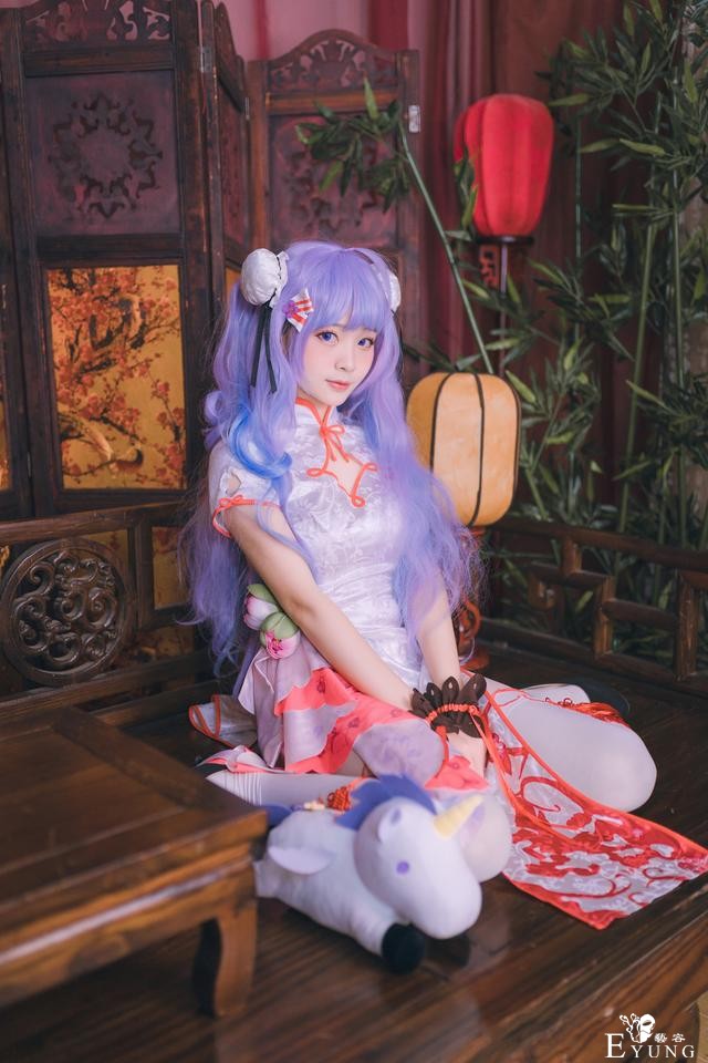 三组国人妹子COS的《碧蓝航线》角色独角兽！都是可爱的旗袍装哦-10.jpg