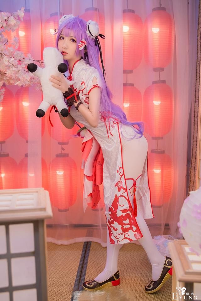 三组国人妹子COS的《碧蓝航线》角色独角兽！都是可爱的旗袍装哦-24.jpg
