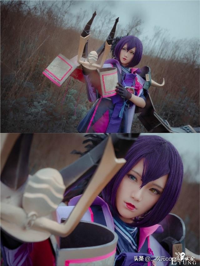 《阴阳师》妖刀姬觉醒cos，女神与武士盔甲的碰撞，美丽且帅气-8.jpg