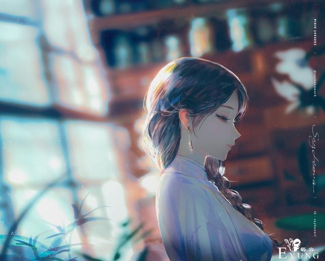 一组光影运用十分唯美的插画作品欣赏！画技出色人物造型十分美型-4.jpg