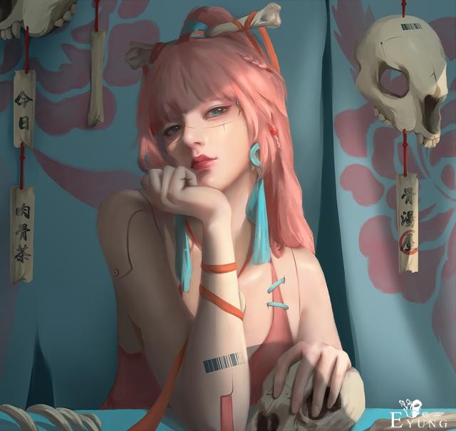 一组光影运用十分唯美的插画作品欣赏！画技出色人物造型十分美型-20.jpg