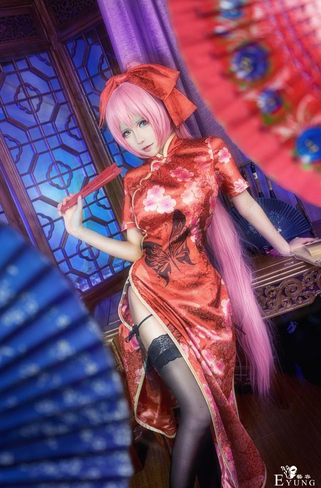 VOCALOID旗袍巡音cos，唯美惊艳好俊的一只Luka-1.jpg