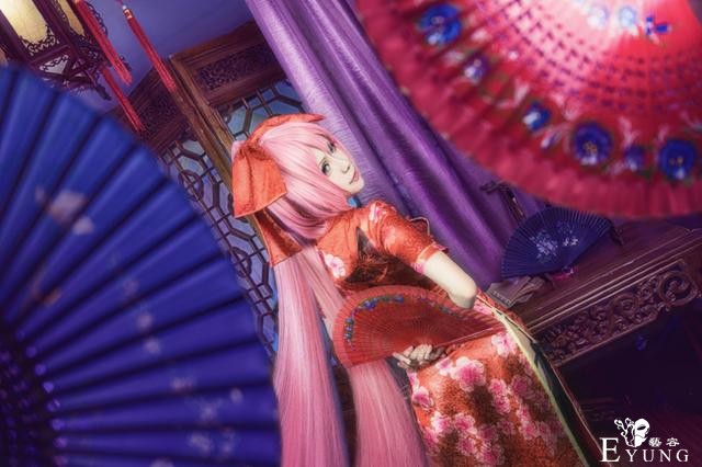 VOCALOID旗袍巡音cos，唯美惊艳好俊的一只Luka-4.jpg