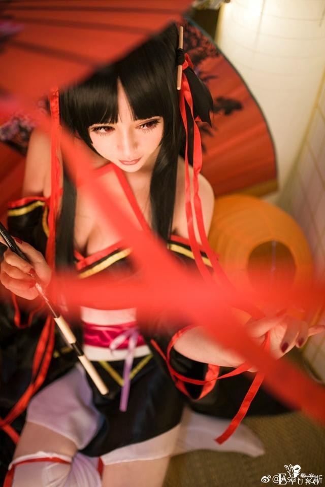 《机巧少女不会受伤》夜夜cos，俏丽玉颜的甜美香肩少女！-3.jpg