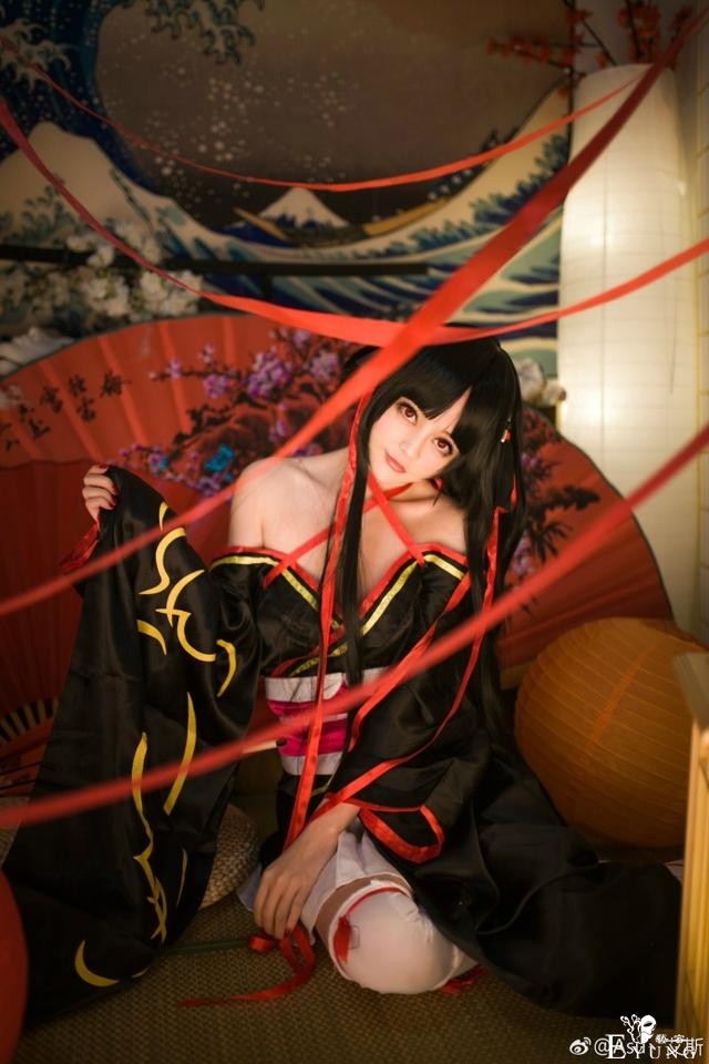 《机巧少女不会受伤》夜夜cos，俏丽玉颜的甜美香肩少女！-6.jpg