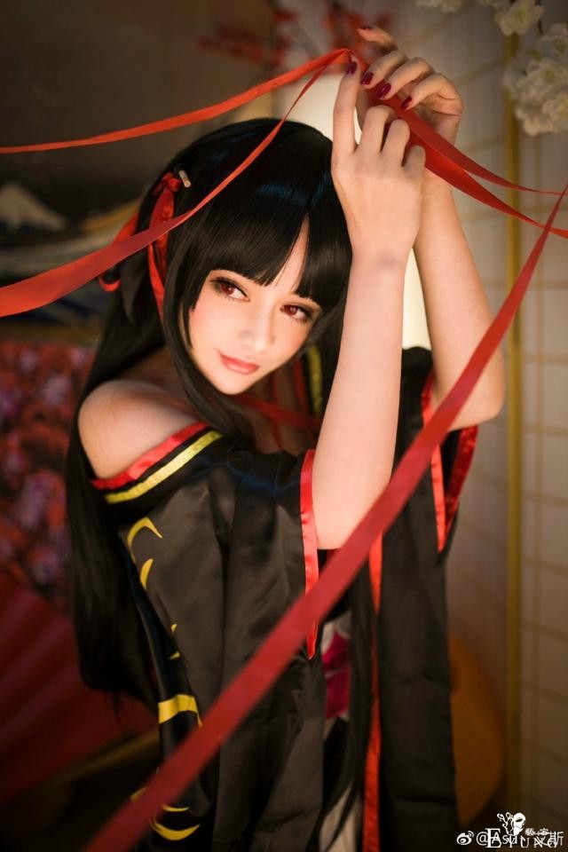 《机巧少女不会受伤》夜夜cos，俏丽玉颜的甜美香肩少女！-8.jpg